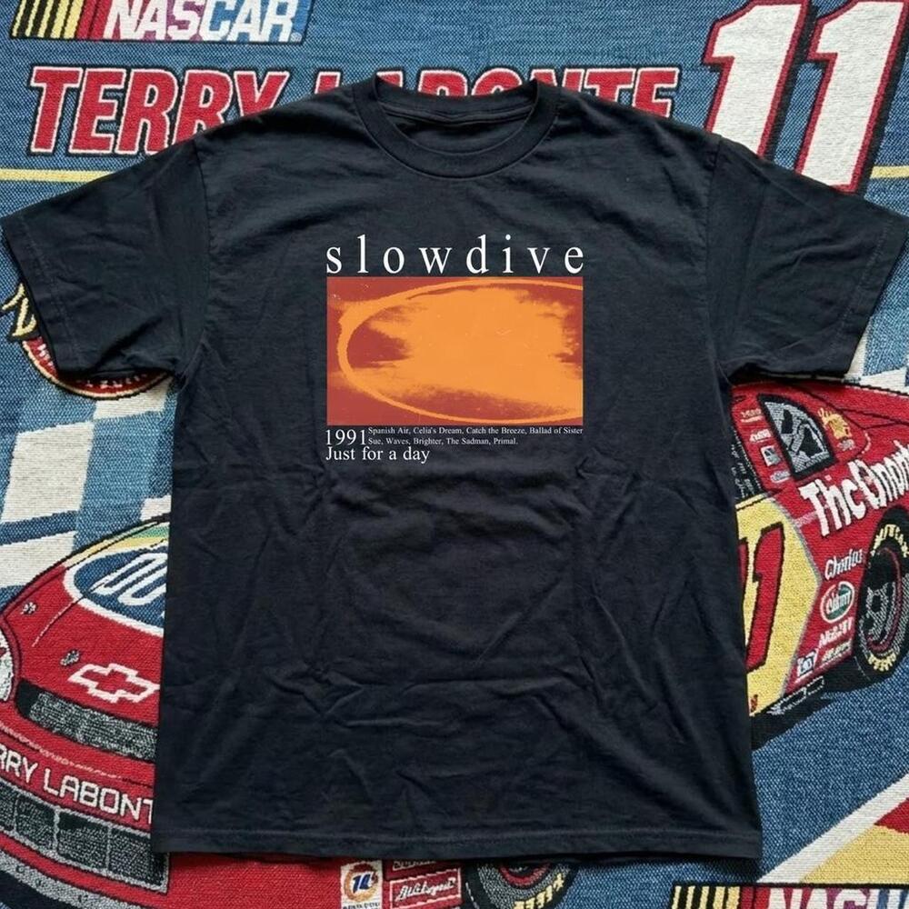 Slowdive Black Band Tee